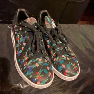 Addidas Stan Smith Floral Print Sneakers size 5.5